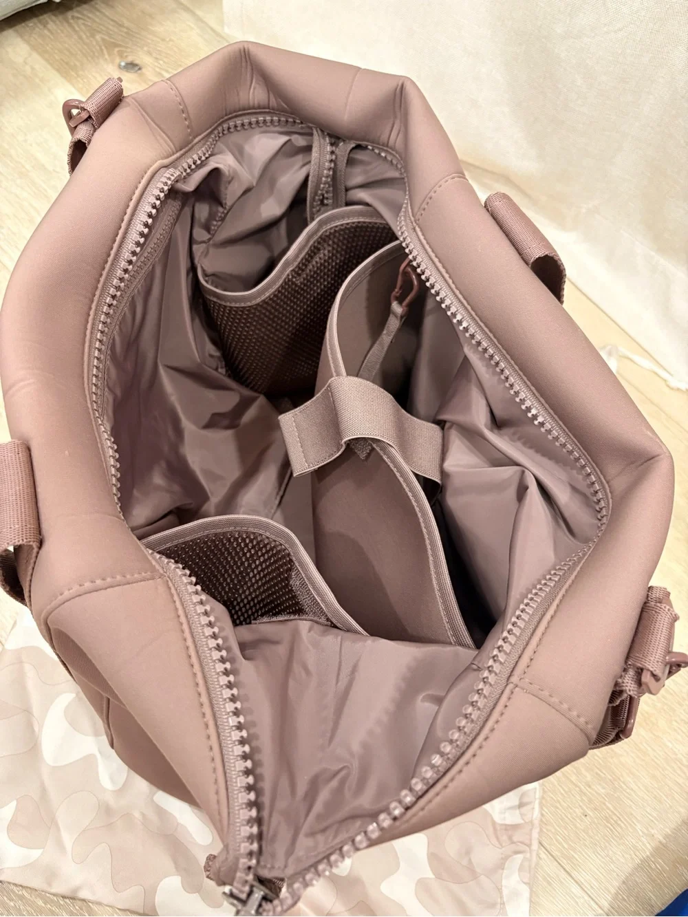 Dagne Dover Rose Taupe Modern Tote